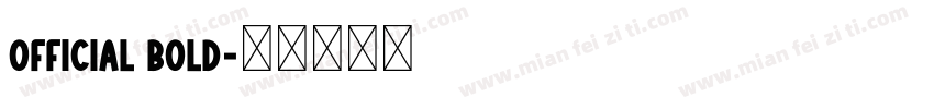 Official Bold字体转换